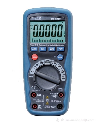 DT-9919 專業(yè)防水?dāng)?shù)字萬用表